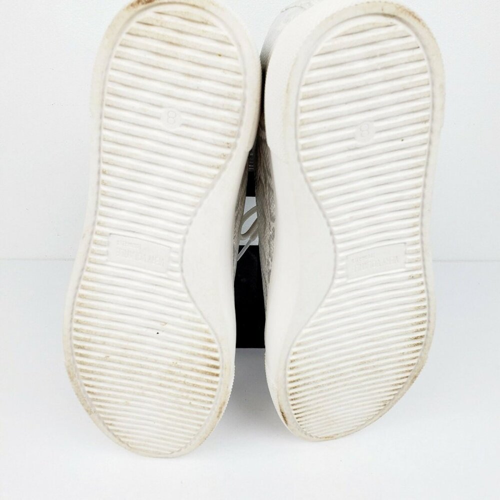 Very Volatile Women's Metallic Snake Print Platform Shoes Sz 8 EUC MUST SEE! - Picture 8 of 11